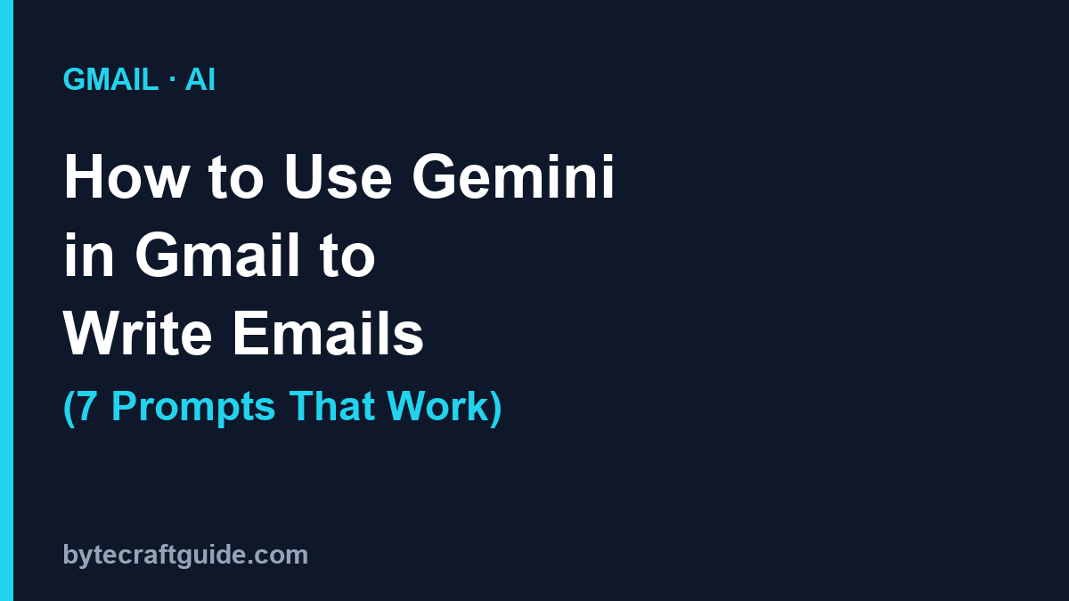 Gemini in Gmail email writing prompts and workflow featured image