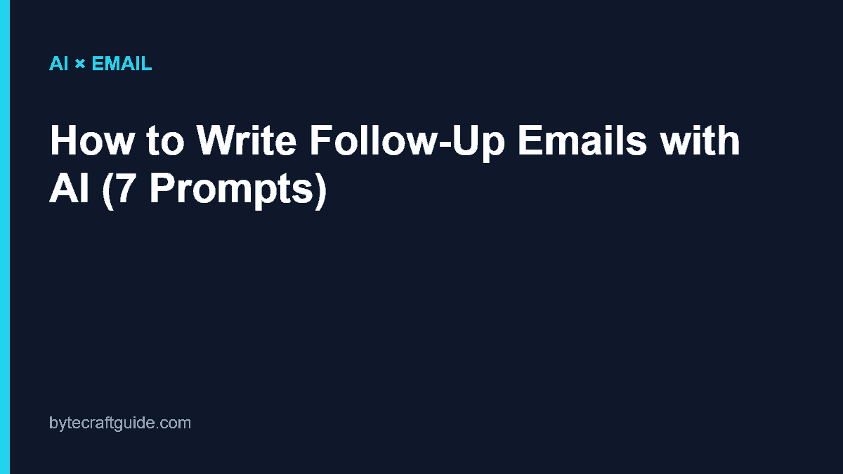 ChatGPT and Gemini prompt examples for writing a follow-up email